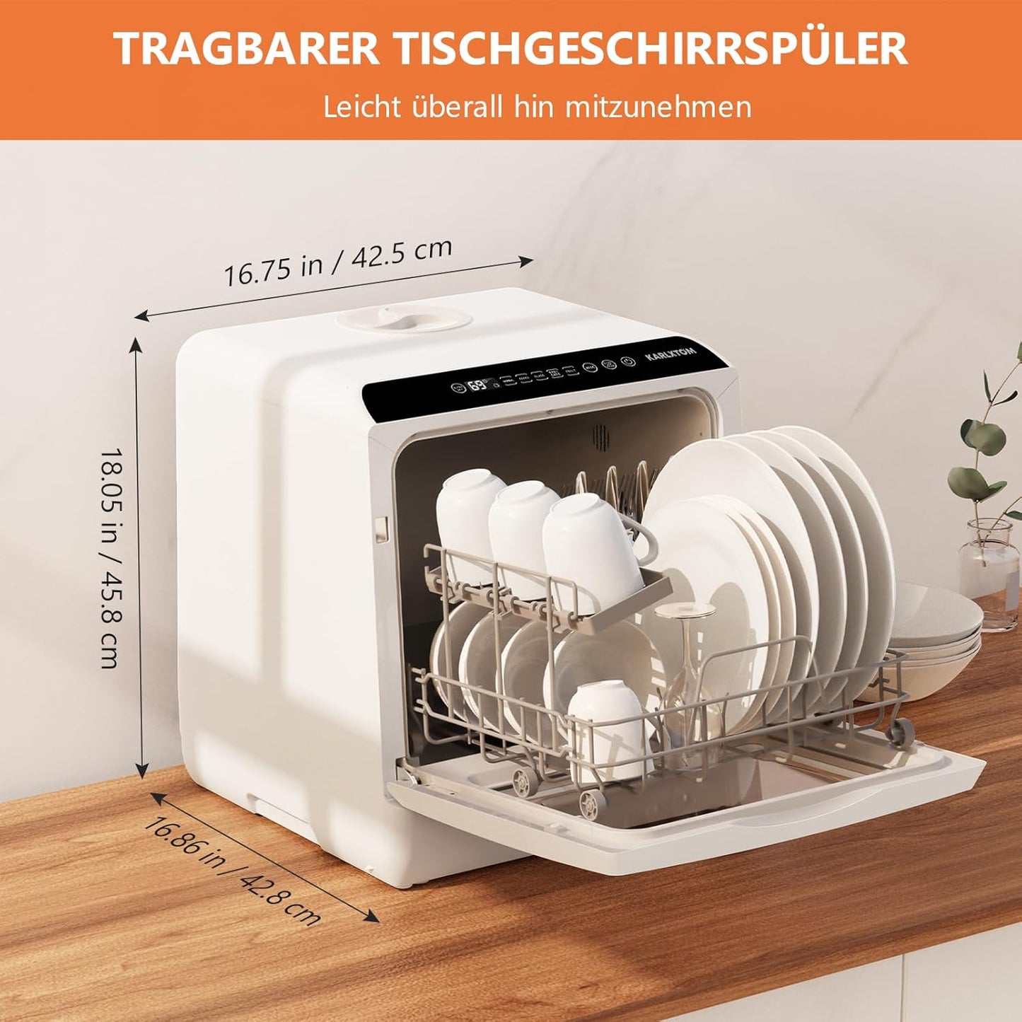 Compact Portable Dishwasher™